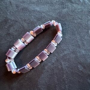 Purple stone Beaded Bracelet
